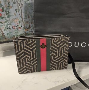 Gucci Caleido Messenger Clutch coated canvas